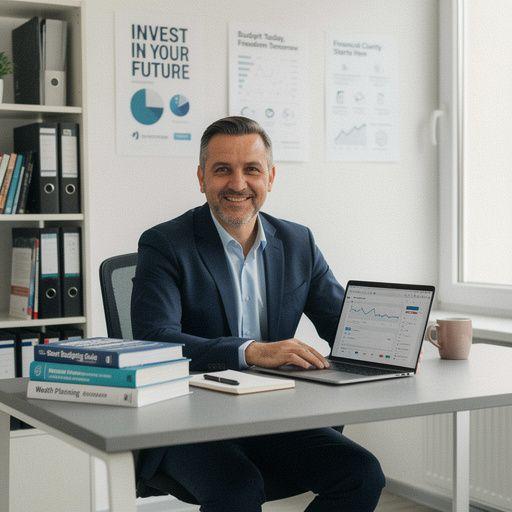 Szakértői tanácsadás a személyes pénzügyek kezeléséről, grafikonnal ábrázolva.